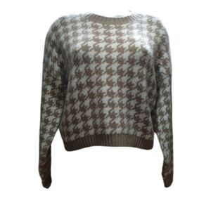 Hollister Houndstooth Sweater – Size Small